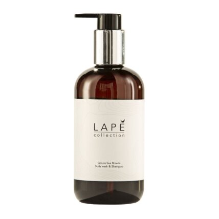 Dušo želė ir šampūnas, LAPE Collection Sakura Sea Breeze, 300ml Dušo želė ir šampūnas, LAPE Collection Sakura Sea Breeze, 300ml