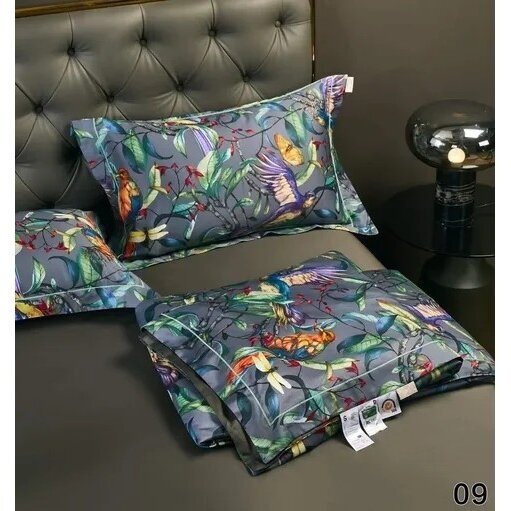 Neįvelkamas patalynės komplektas,Sara, 200x230 cm., su šilku ir bambuku 2