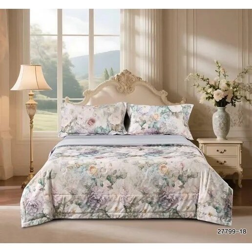 Neįvelkamas patalynės komplektas, Luxury Sleep, su šilku ir bambuku, 150x200 cm (ruduo/žiema)