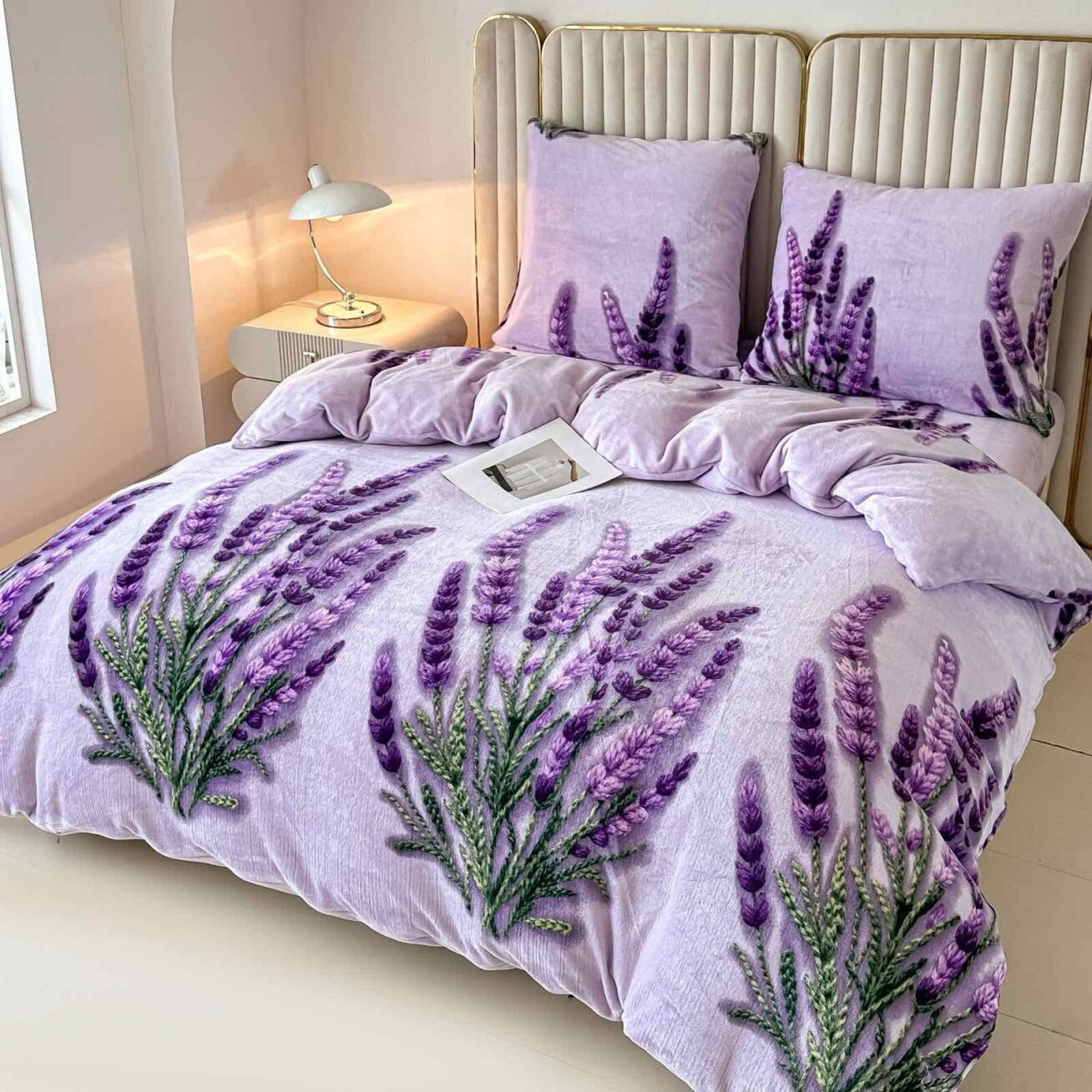 Pliušinis patalynės komplektas, Soft Velour, 200x220 cm., 4 dalių, paklodė su guma Pliušinis patalynės komplektas, Soft Velour, 200x220 cm., 4 dalių, paklodė su guma