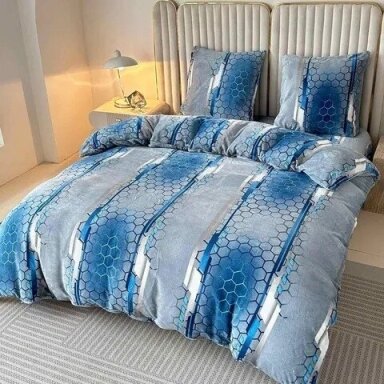 Pliušinis patalynės komplektas, Soft Velour, 160x200 cm., 4 dalių, paklodė su guma Pliušinis patalynės komplektas, Soft Velour, 160x200 cm., 4 dalių, paklodė su guma