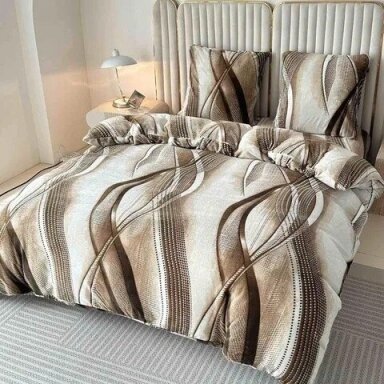 Pliušinis patalynės komplektas, Soft Velour, 200x220 cm., 4 dalių, paklodė su guma Pliušinis patalynės komplektas, Soft Velour, 200x220 cm., 4 dalių, paklodė su guma