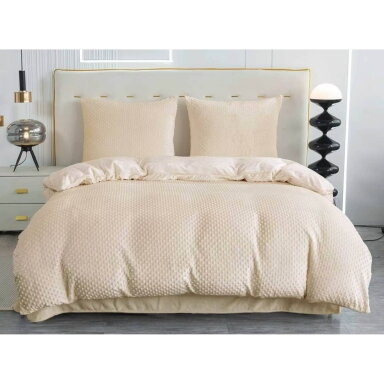 Pliušinis patalynės komplektas, Velour, 200x220 cm., 4 dalių Pliušinis patalynės komplektas, Velour, 200x220 cm., 4 dalių