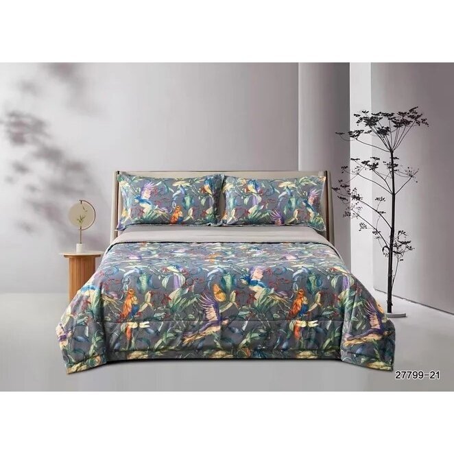 Šeimyninis neįvelkamas patalynės komplektas, Luxury Sleep, su šilku ir bambuku (ruduo/žiema) 1